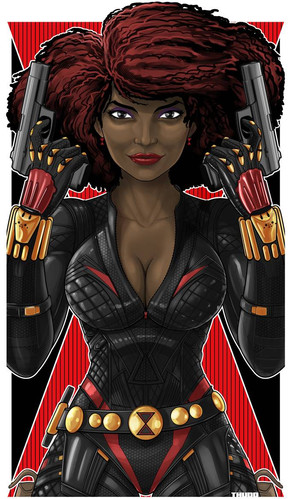 Black Widow 1 ICON | TERRY HUDDLESTON ART