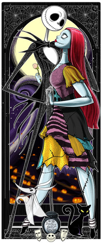 Sally 2点おまとめページ Jack and Sally Deluxe Print | TERRY HUDDLESTON ART