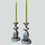 Thumbnail: Pair of Faux Pewter Candlesticks I