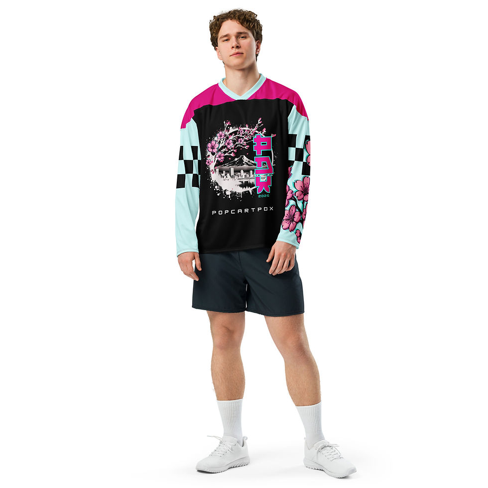 Thumbnail: Cherry Blossom Moto Jersey PopCartPDX