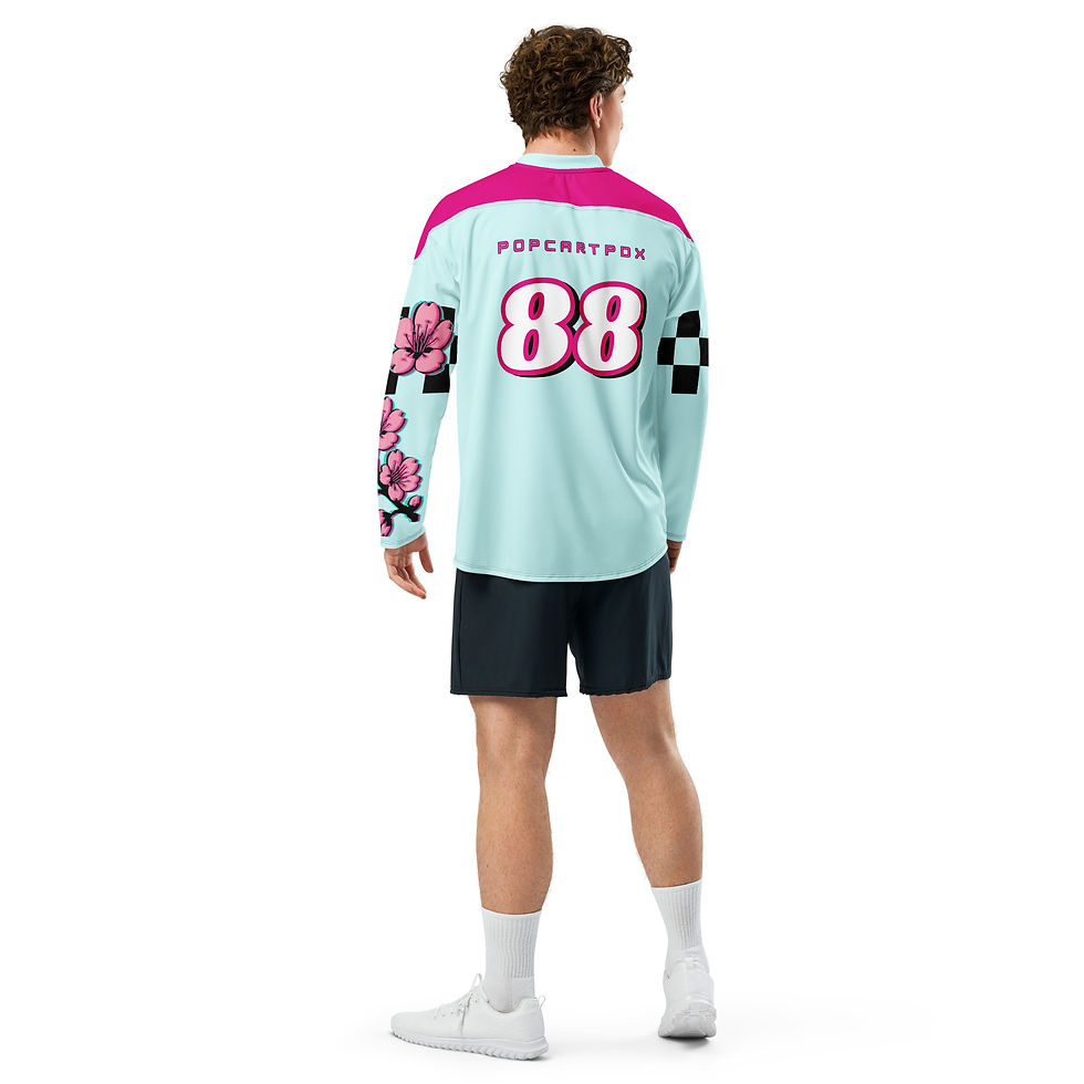 Thumbnail: Cherry Blossom Moto Jersey PopCartPDX