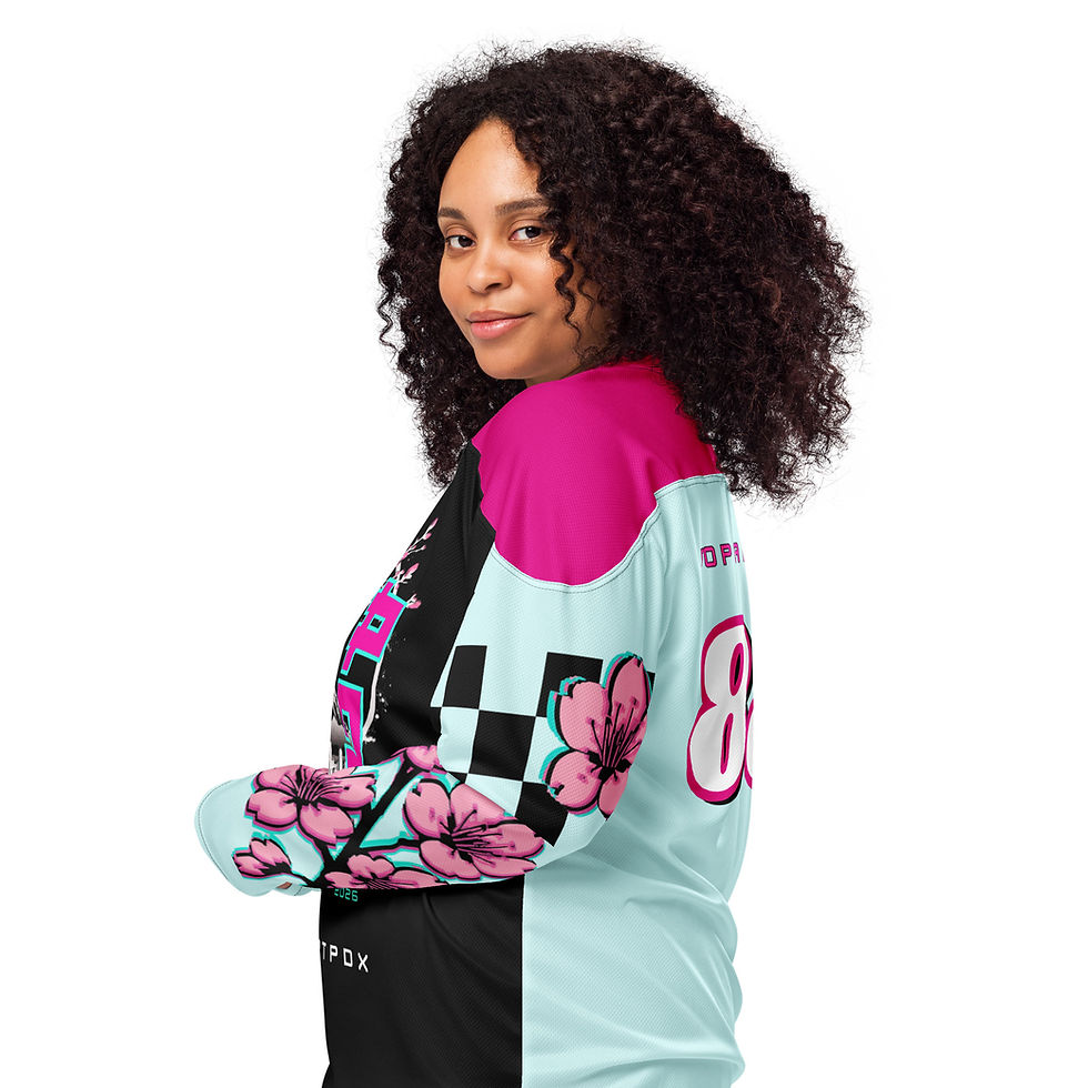 Thumbnail: Cherry Blossom Moto Jersey PopCartPDX