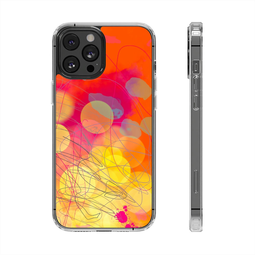 Thumbnail: Rowan in Orange Clear Cases for iphone and Galaxy