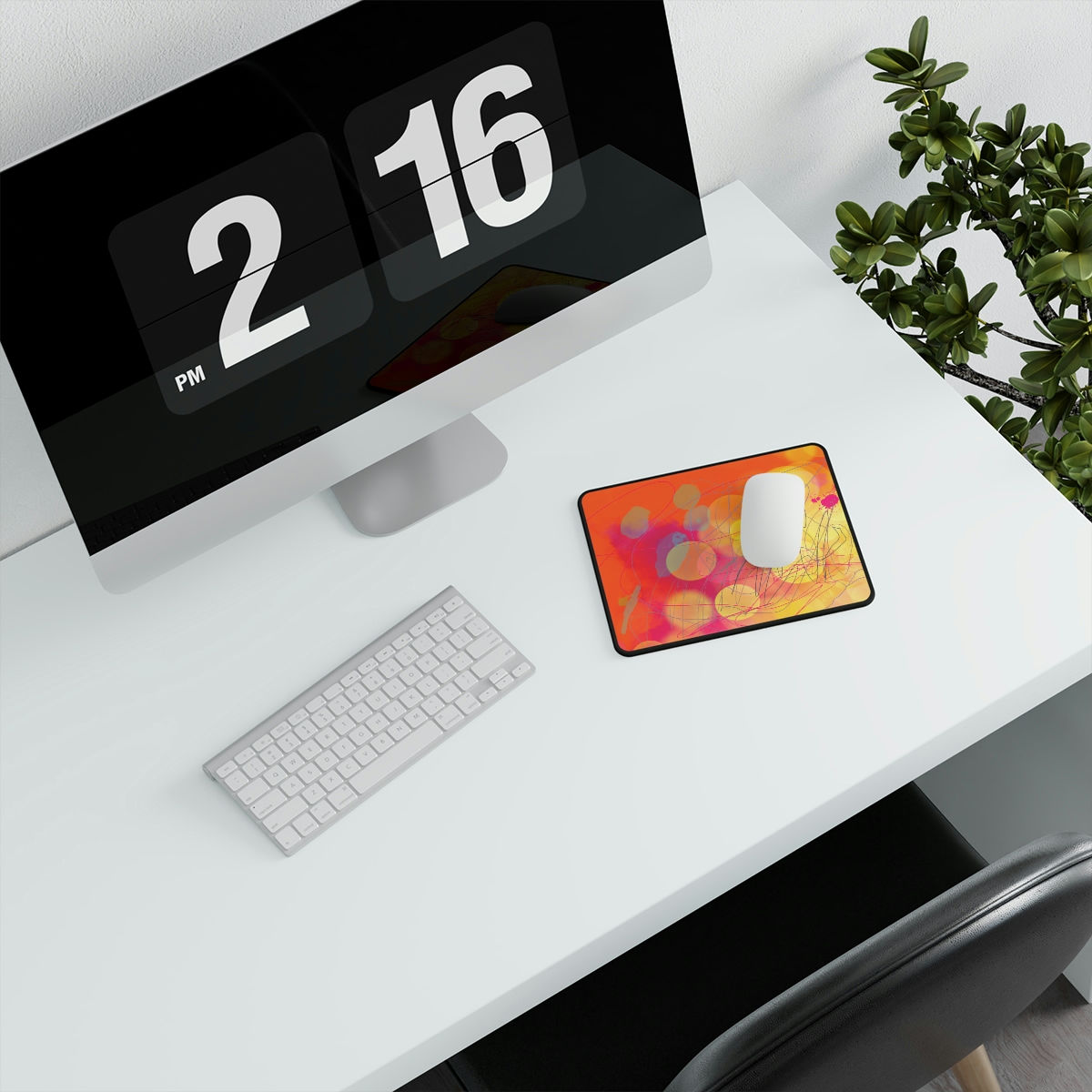 Rowan in Orange Non-Slip Mouse Pad