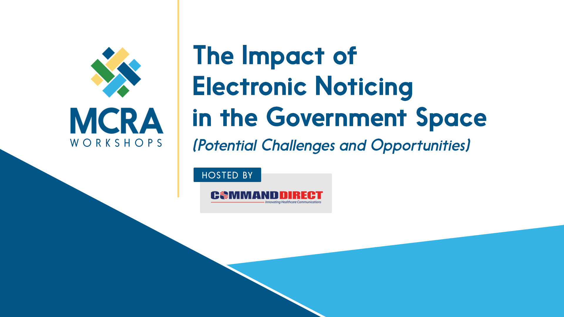 The Impact of Electronic Noticing in the Government Space