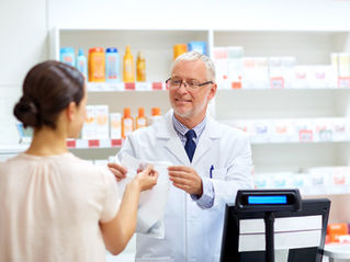 Customer at pharmacy
