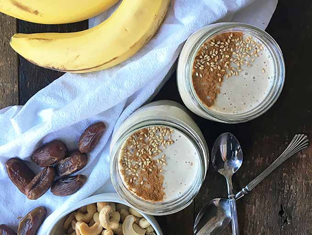 Tahini Banana Date Shakes
