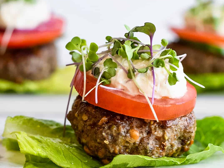 Lamb Sliders with Yogurt-Tahini Sauce
