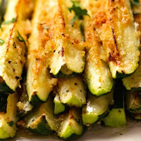 Parmesan-Thyme Baked Zucchini Sticks 