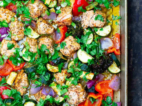 Italian-Style Sheet Pan Chicken & Vegetables