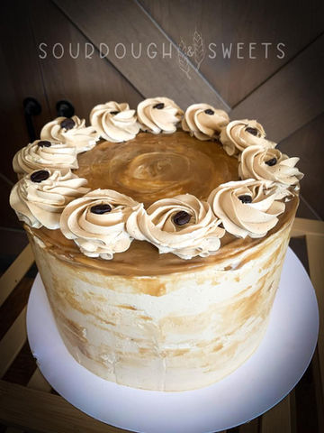 Coffee Layer Cake with Rich Coffee Ganache