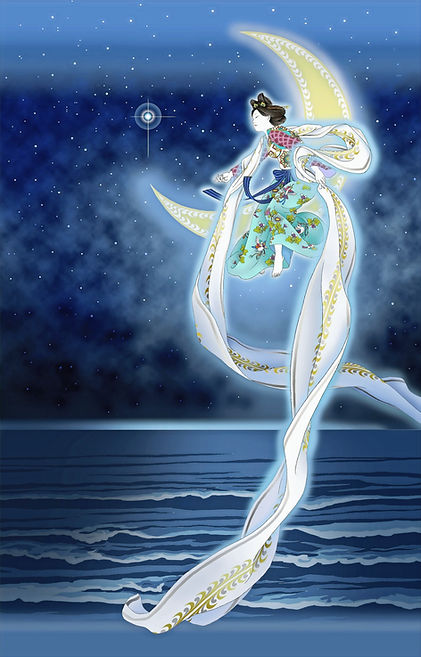 飛天女月