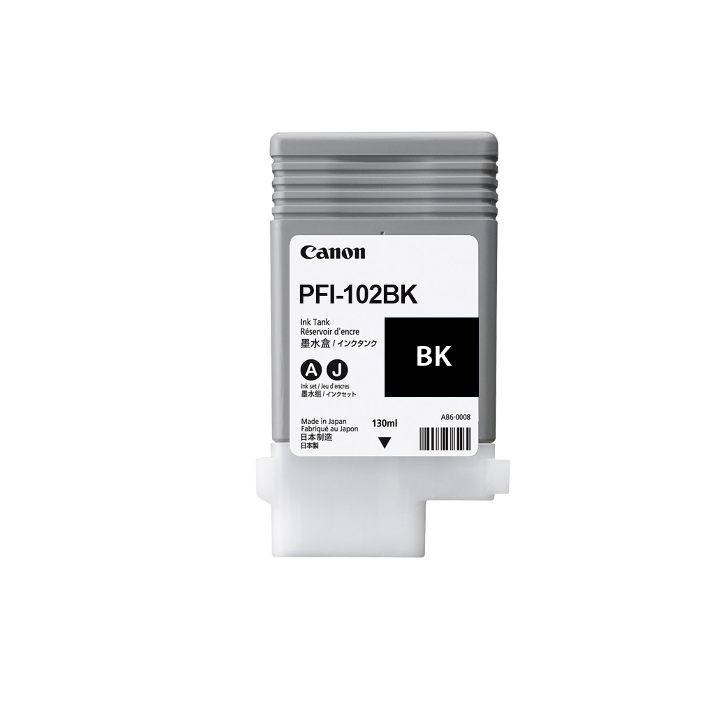 Canon PFI-102 130ml Black Ink Cartridge (BK) *End of Line*