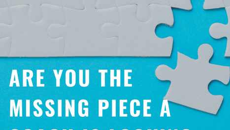 Are YOU the Missing Piece a Coach is Looking For?