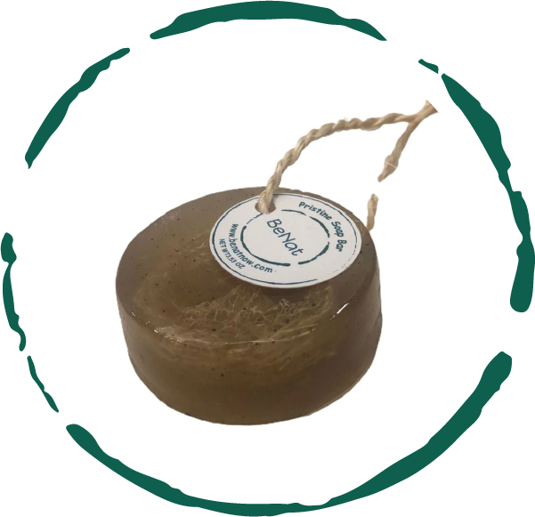 Pristine Soap Bar. Green Clay, Bamboo, and Green Tea.