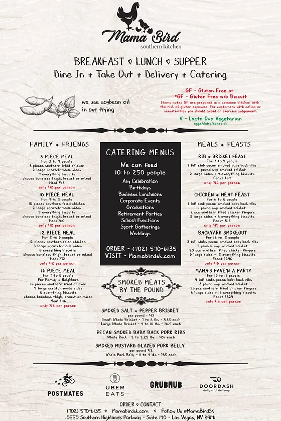 Home Mama Bird Great Barbecue Bbq Fried Chicken Chicken Wings Las Vegas