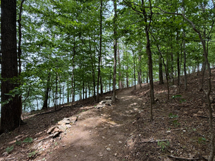 A lakeside trail on Lake Allatoona