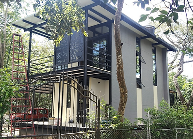 fachada vivienda metalica