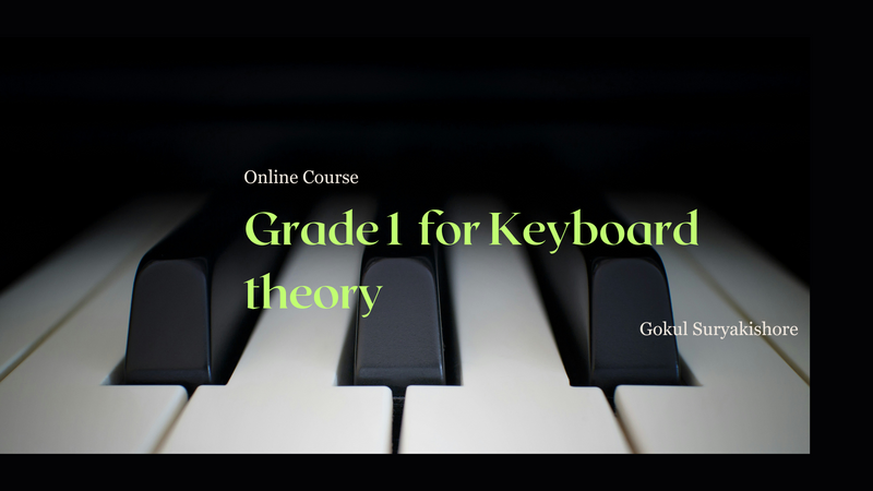 an online course for grade 1 for keyboard theory