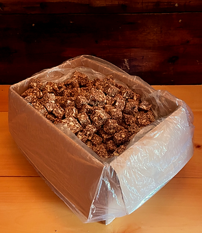 An opened 10 pound case of Chunks of Energy