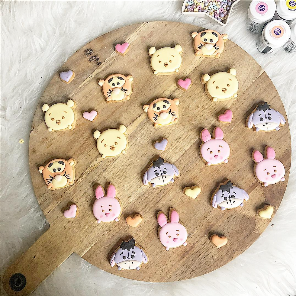Schattige 'tsum tsum' koekjes