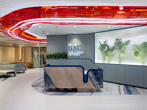 Interior BSI Tower: Reception, Lounge & Amphitheater Area