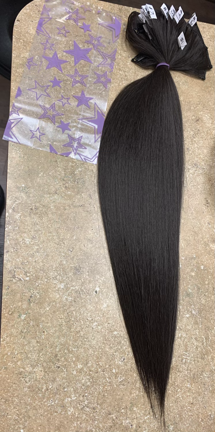 BBT Clip In Hair (5 pieces) 20” Dark Brown 