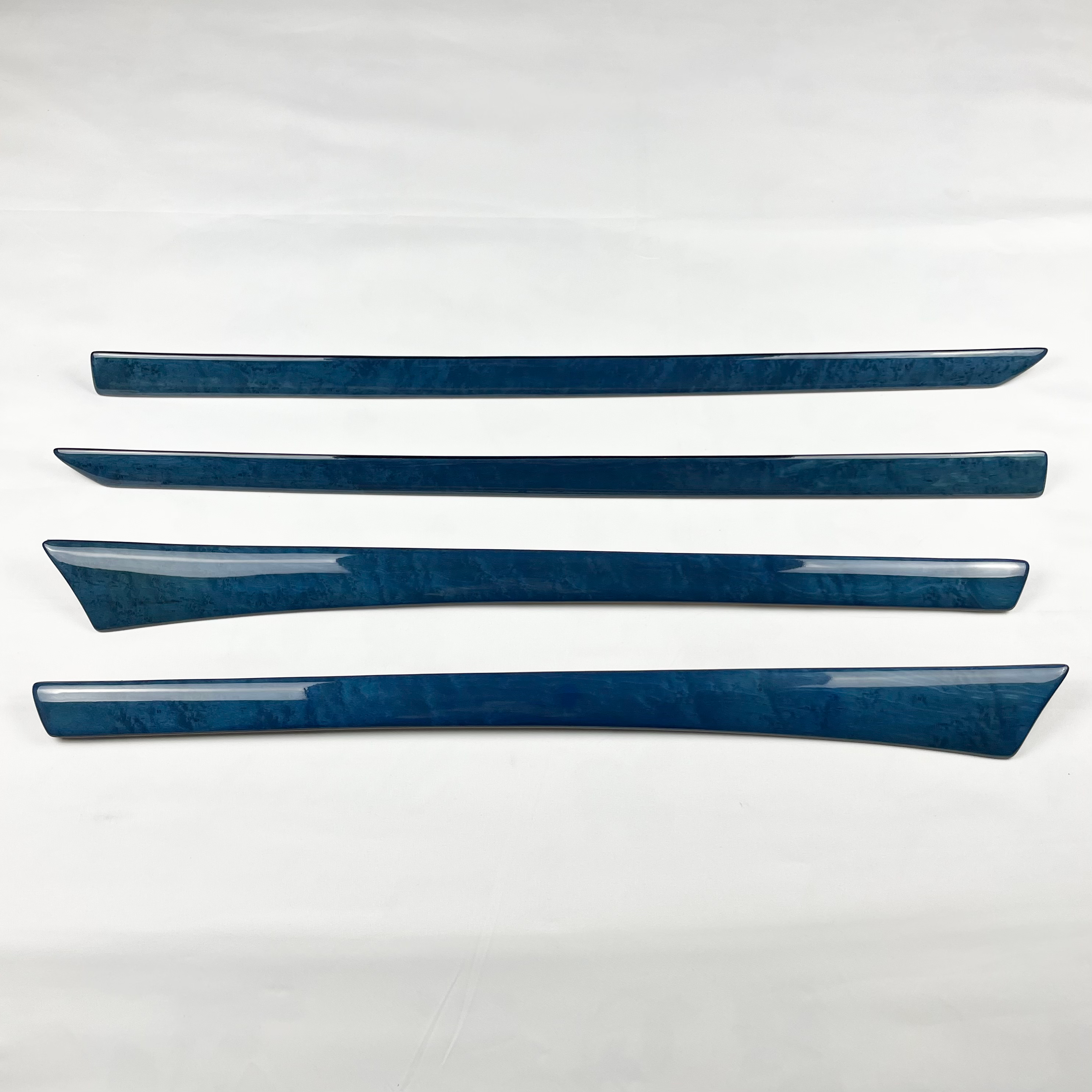 BMW E36 Limousine inserts de portes - bois Individual Vogelaugenahorn Blau