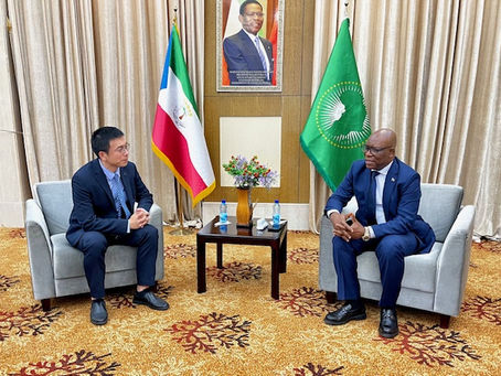 Guinea Ecuatorial y China afianzan su línea cooperativa en materia de economía y comercio.