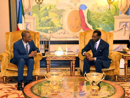 Obiang Nguema Mbasogo escucha las propuestas de CPDS sobre desarrollo nacional.