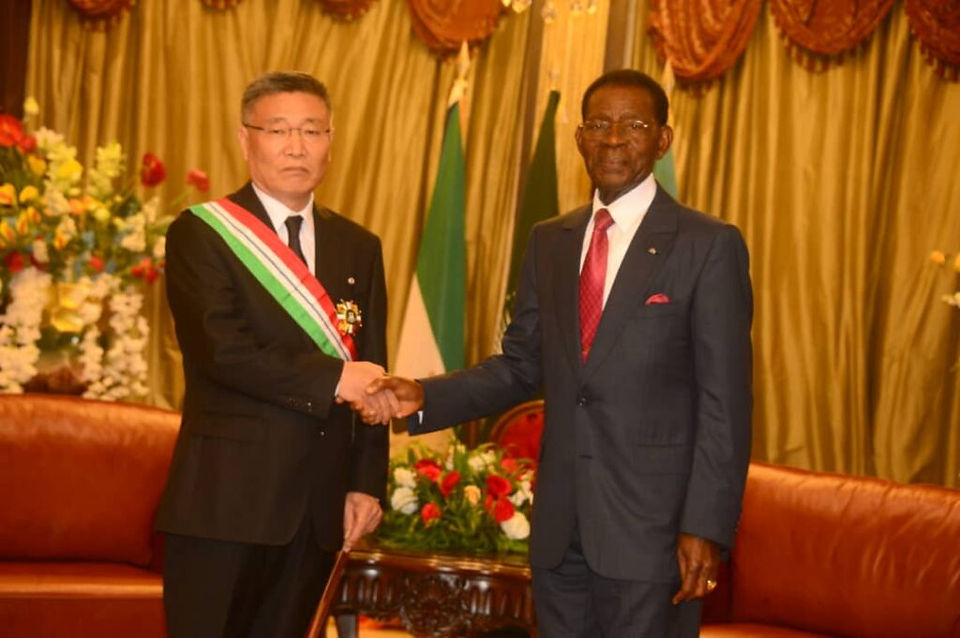 El Jefe de Estado S.E. Obiang 