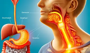 DALL·E 2024-06-11 14.16.17 - anatomical illustration of a person experiencing gastroesopha