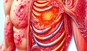 DALL·E 2024-06-11 09.47.49 - anatomical illustration of the human skin showing the effects