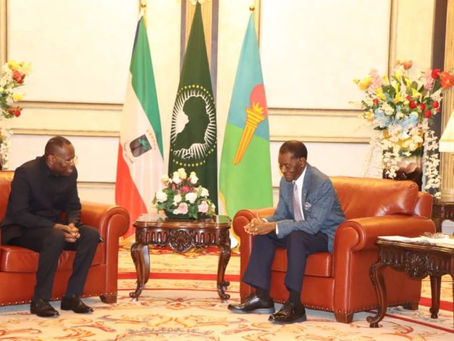 Obiang Nguema Mbasogo analiza con el Gobernador del BEAC la circulación regional y la situación económica de la CEMAC.