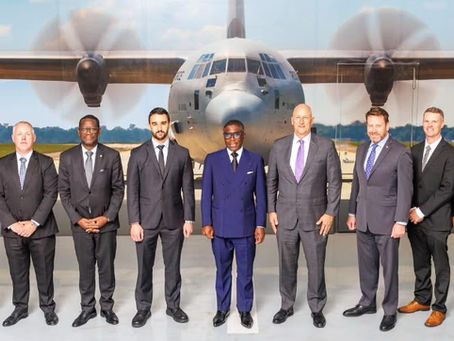 Nguema Obiang Mangue conoce en EE.UU. el proceso de fabricación del C-130J Super Hercules de Lockheed Martin