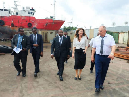 Evita Oma resalta el papel estratégico de los Astilleros ASABA en su periplo por el Puerto de Malabo‎