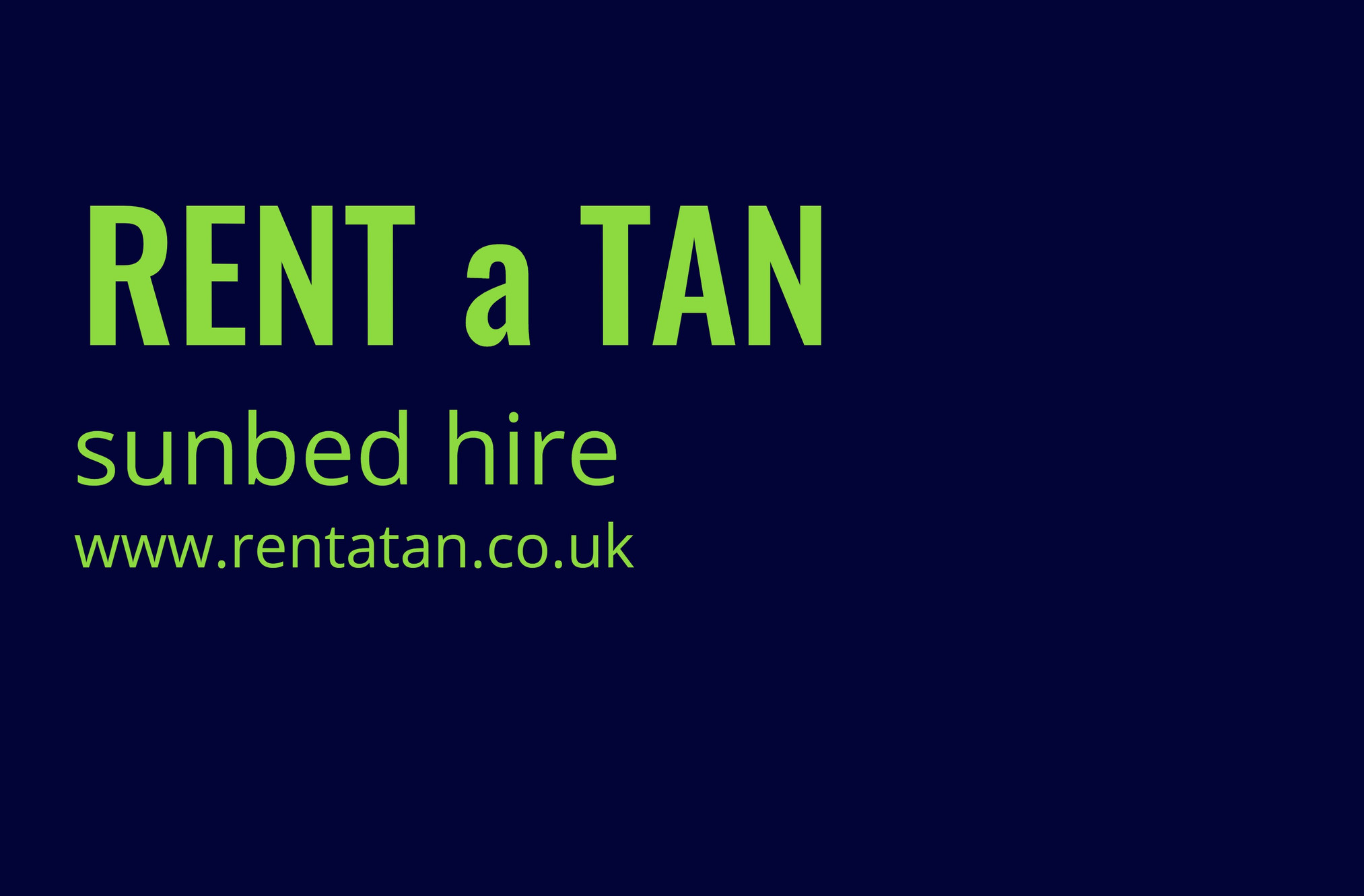 RENT A TAN SUNBED HIRE TO TYNE & WEAR