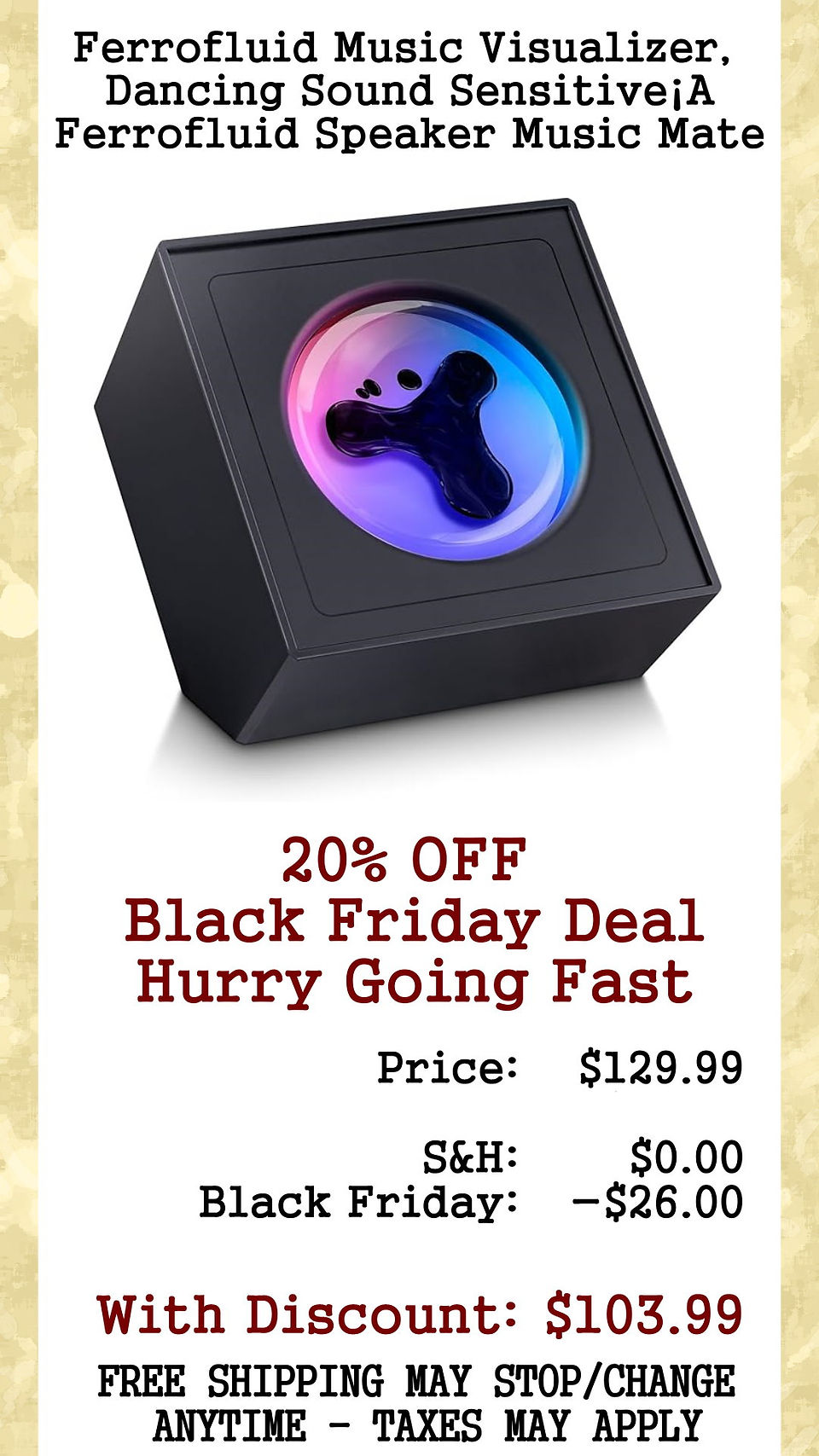 20% OFF Black Friday Deal - Hurry going fast