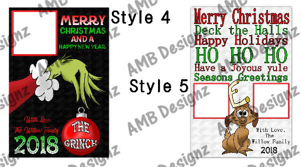 Thumbnail: The Grinch Christmas greeting card