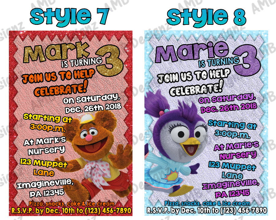 Thumbnail: Muppet Babies invitations - Muppet Babies Party Supplies