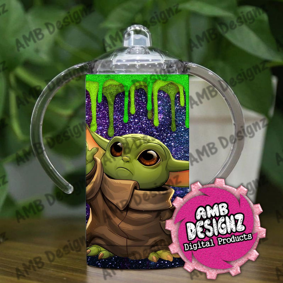 Baby Yoda Grow with me Sippy Cup Tumbler