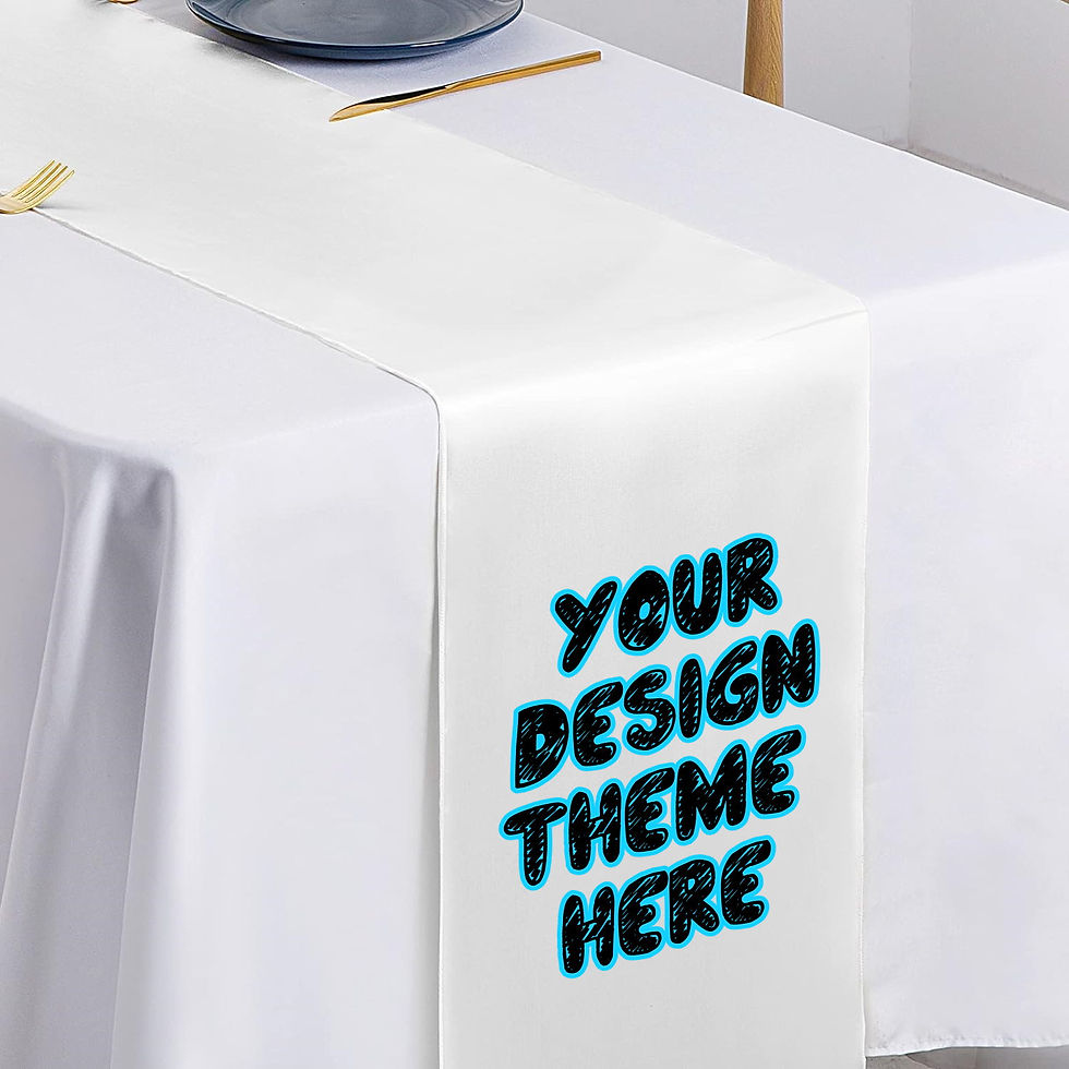 Custom Themed Table Runner - Custom Party Supplies Tablecloth