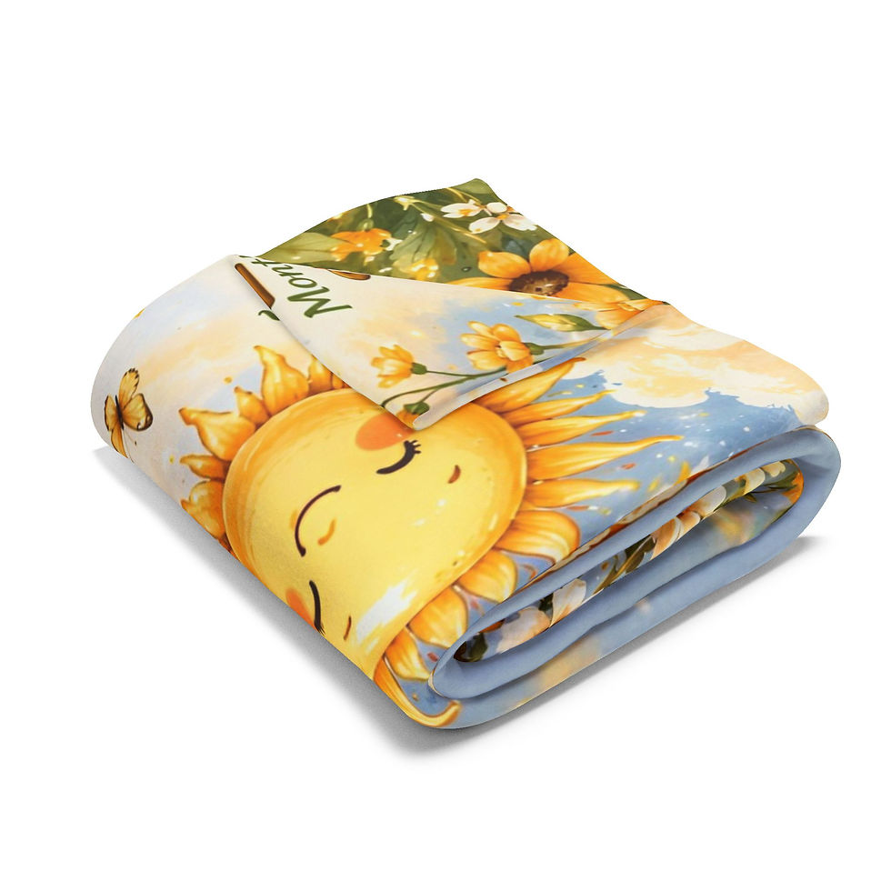 Thumbnail: My Little Sunshine Baby Milestone Fleece Blanket