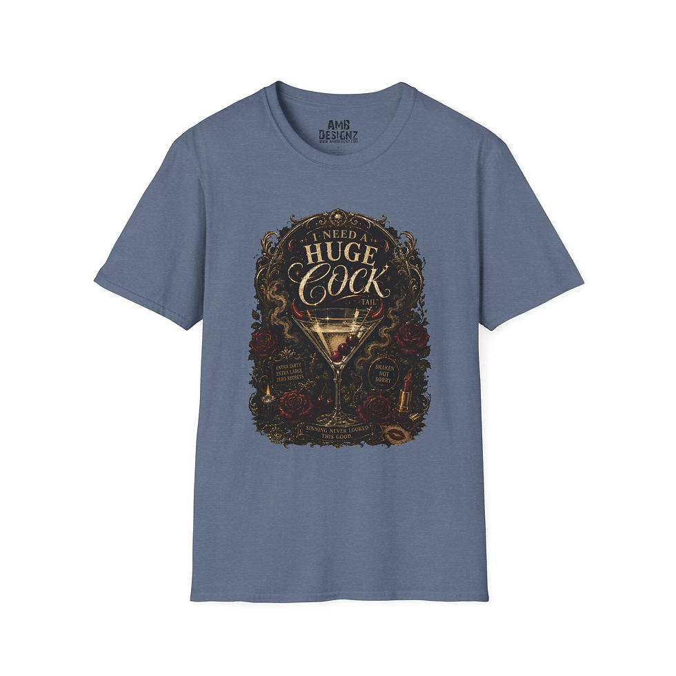 Thumbnail: Funny Huge Cocktail, Drinking Humor, Vintage Gothic Aesthetic Tee