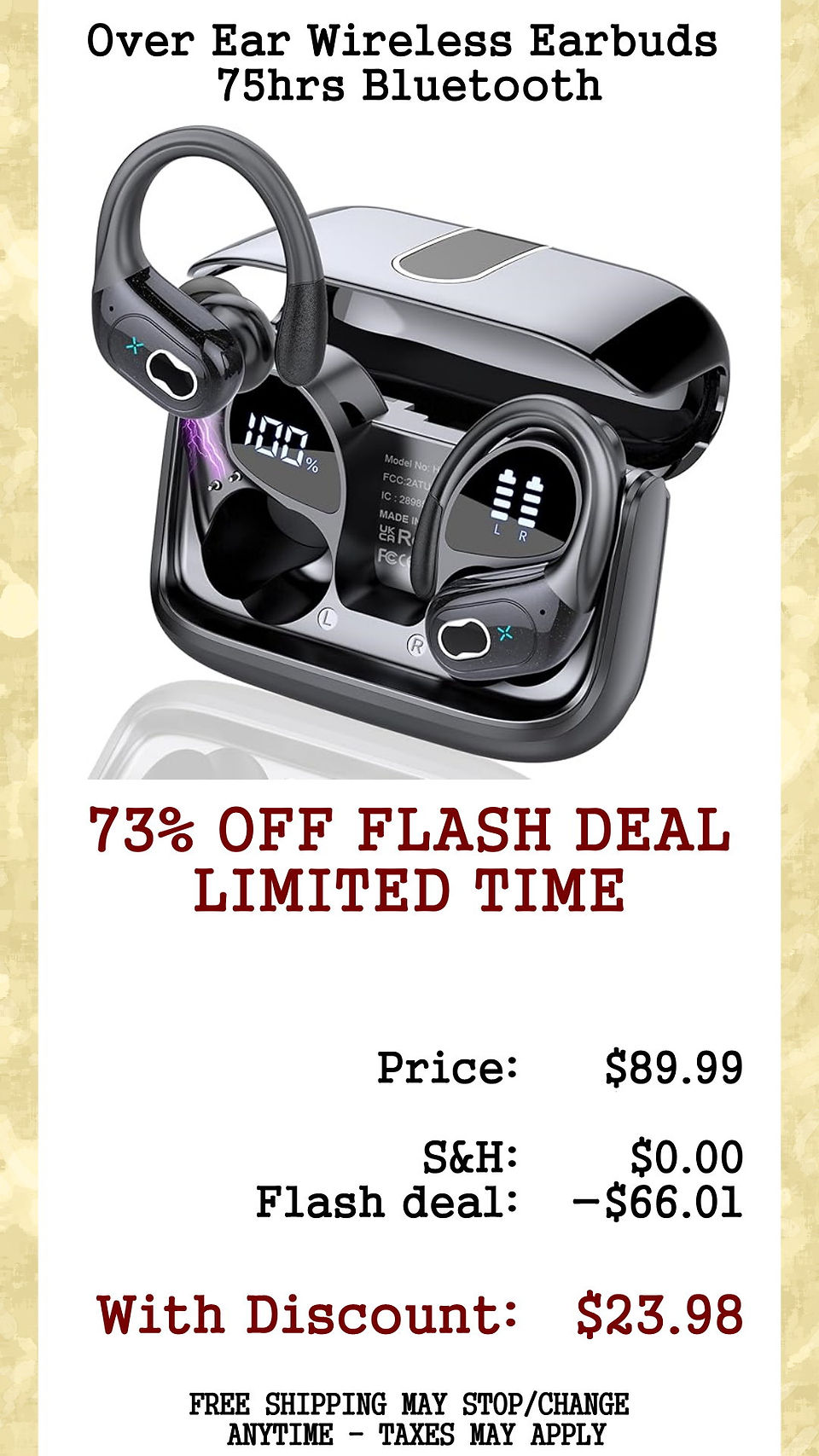  73% OFF FLASH SALE - LIMITED TIME