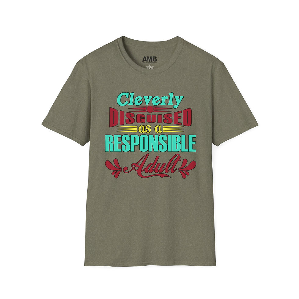 Thumbnail: Cleverly Disguised Adult T-Shirt, Funny Gift, Casual Wear, Humorous Shirt
