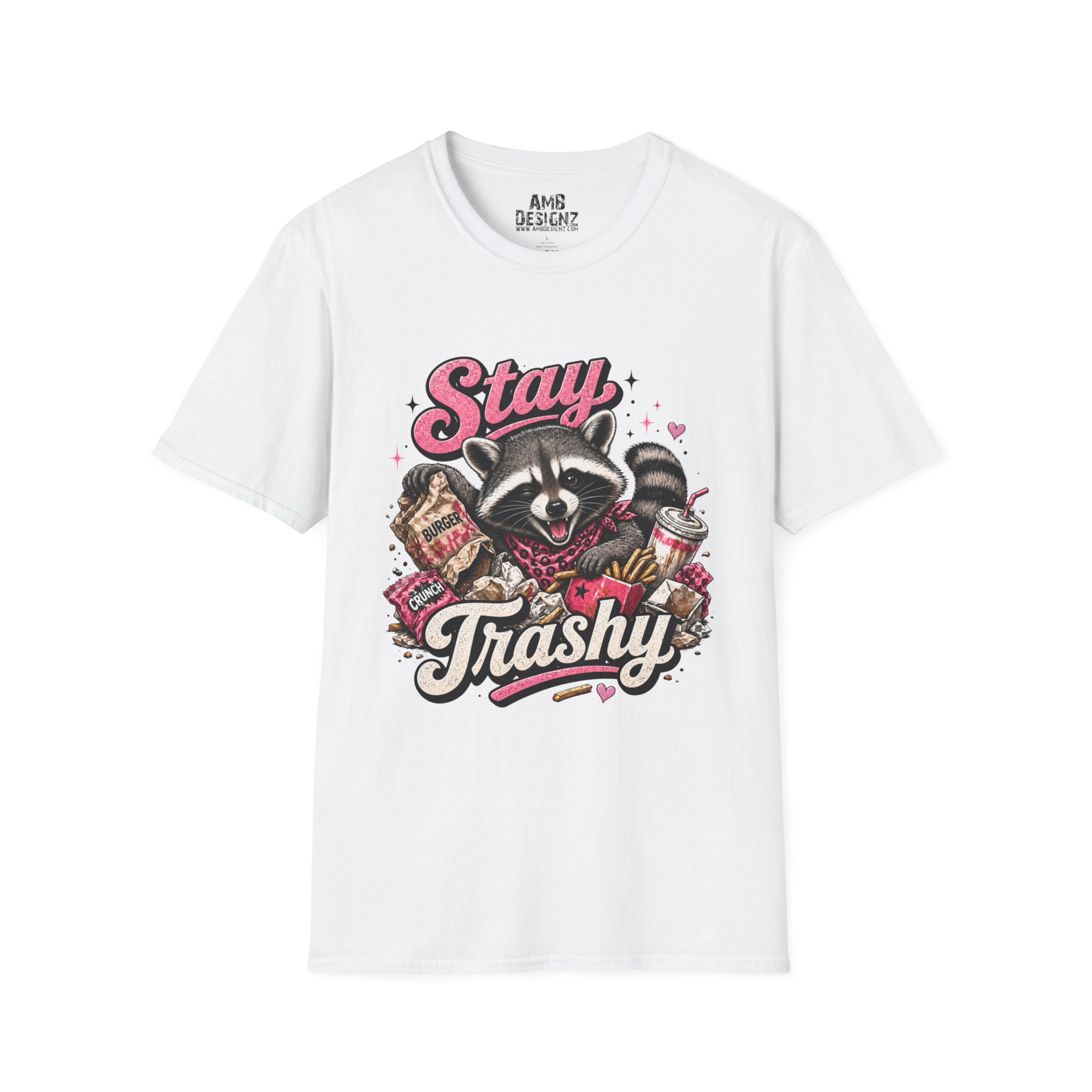 Stay Trashy Raccoon T-Shirt — Funny Vintage Trash Panda Graphic Tee