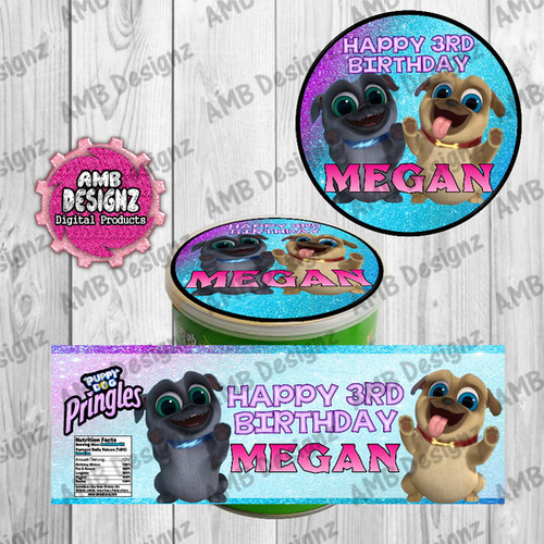 Puppy Dog Pals Pringles Can Labels - Puppy Dog Pals Party Supplies ...