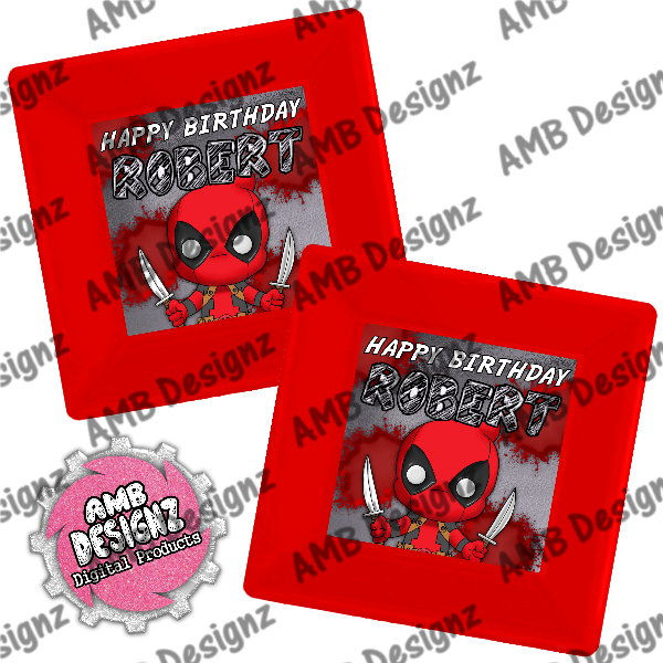 Deadpool Party Plates Party Supplies