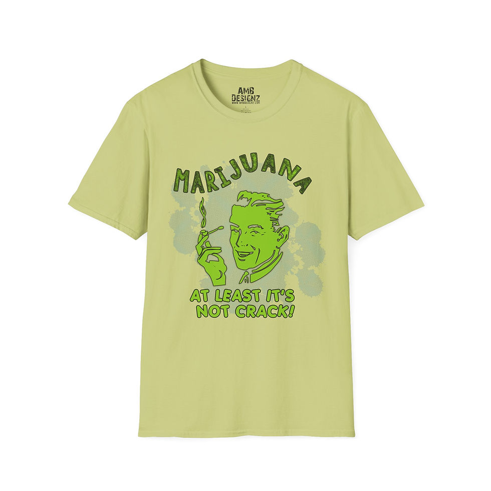 Thumbnail: Funny Marijuana Graphic Tee, Casual Wear, Smokers, 420 Celebration Shirt